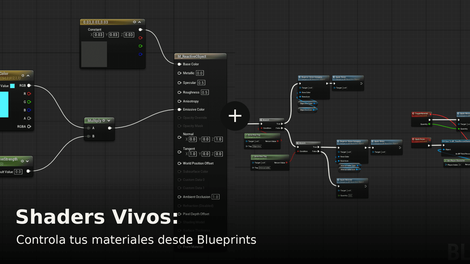 Portada de Shaders Vivos: controlá tus materiales desde Blueprints